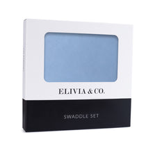 Load image into Gallery viewer, Newborn Swaddle Set - Baby Blue-ELIVIA & CO.