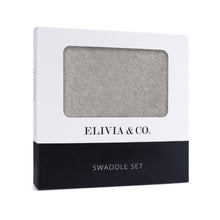 Load image into Gallery viewer, Newborn Swaddle Set - Gray-ELIVIA & CO.