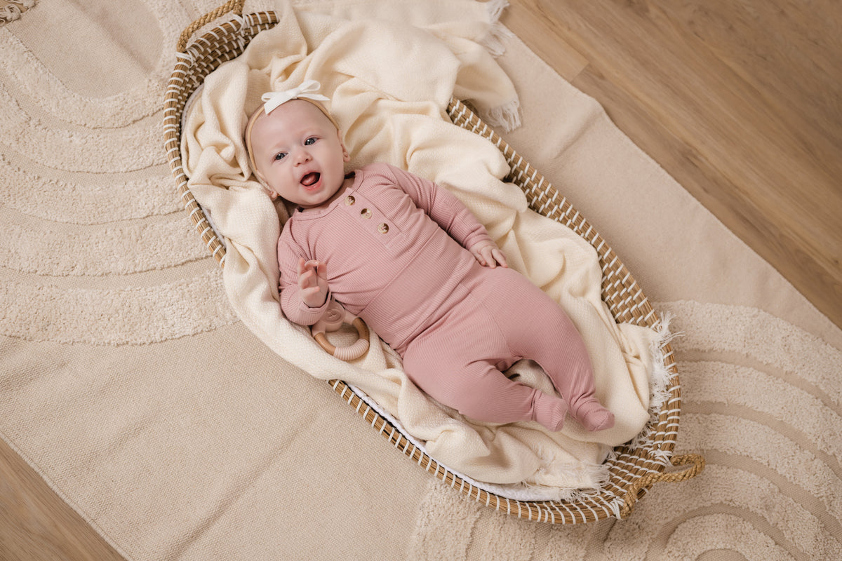 Ribbed Top + Bottom Mauve ELIVIA & CO.