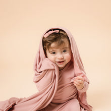 Load image into Gallery viewer, Newborn Swaddle Set - Ribbed Mauve