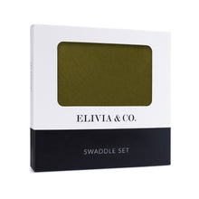 Load image into Gallery viewer, Newborn Swaddle Set - Olive-ELIVIA & CO.