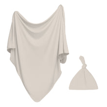 Load image into Gallery viewer, Newborn Swaddle Set - Ribbed Nude