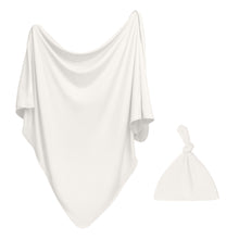 Load image into Gallery viewer, Newborn Swaddle Set - Ribbed White