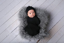 Load image into Gallery viewer, Newborn Swaddle Set -Black-ELIVIA &amp; CO.
