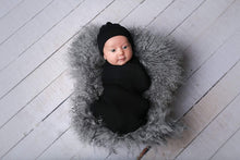 Load image into Gallery viewer, Newborn Swaddle Set -Black-ELIVIA & CO.