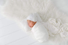 Load image into Gallery viewer, Newborn Swaddle Set - White-ELIVIA &amp; CO.
