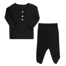 Load image into Gallery viewer, Ribbed Top + Bottom - Black
