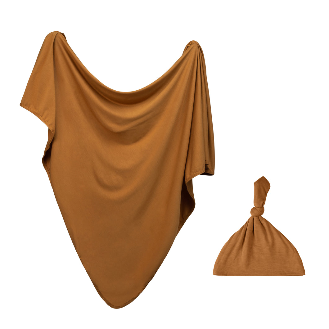 Newborn Swaddle Set - Copper-ELIVIA & CO.