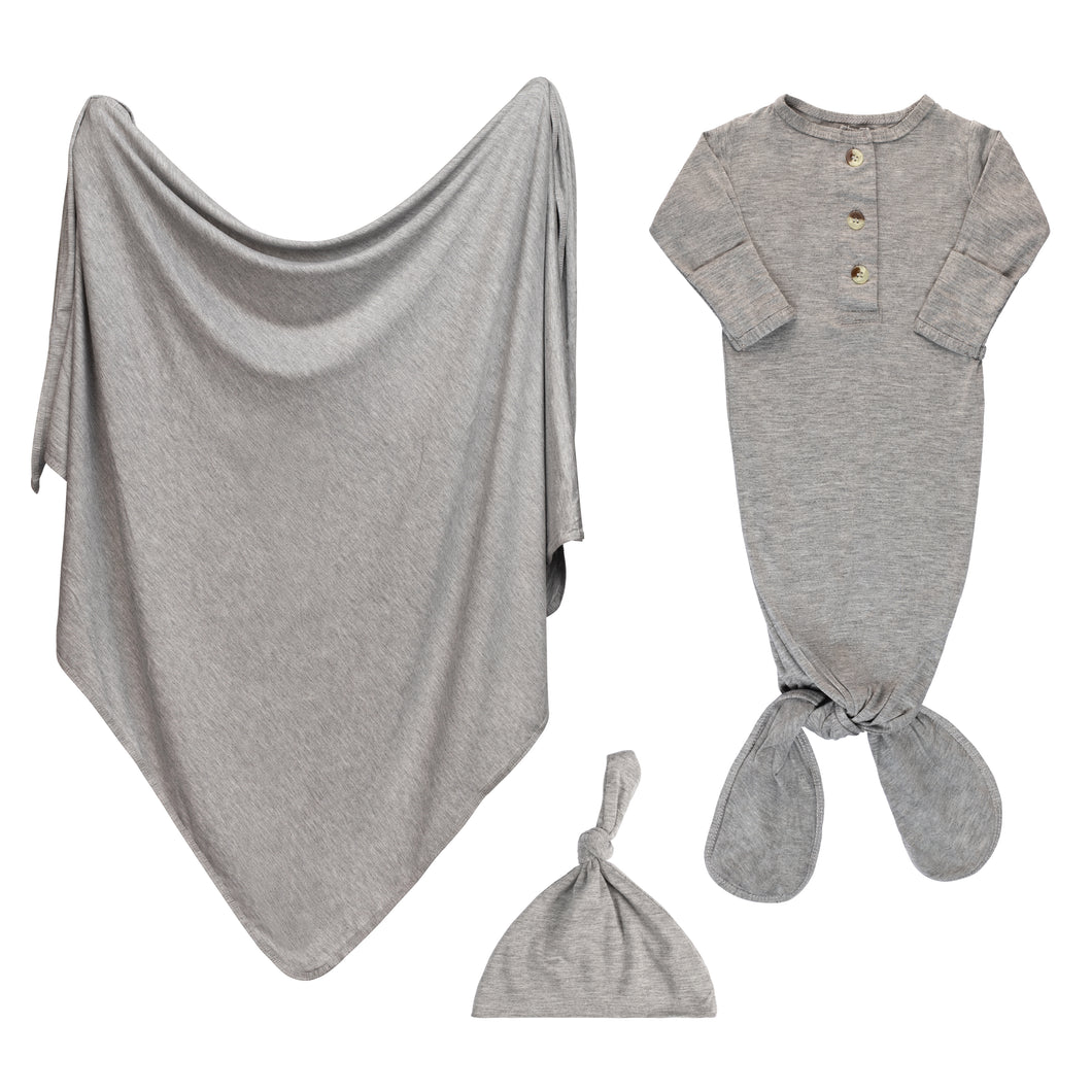 Newborn Swaddle Bundle - Gray-ELIVIA & CO.