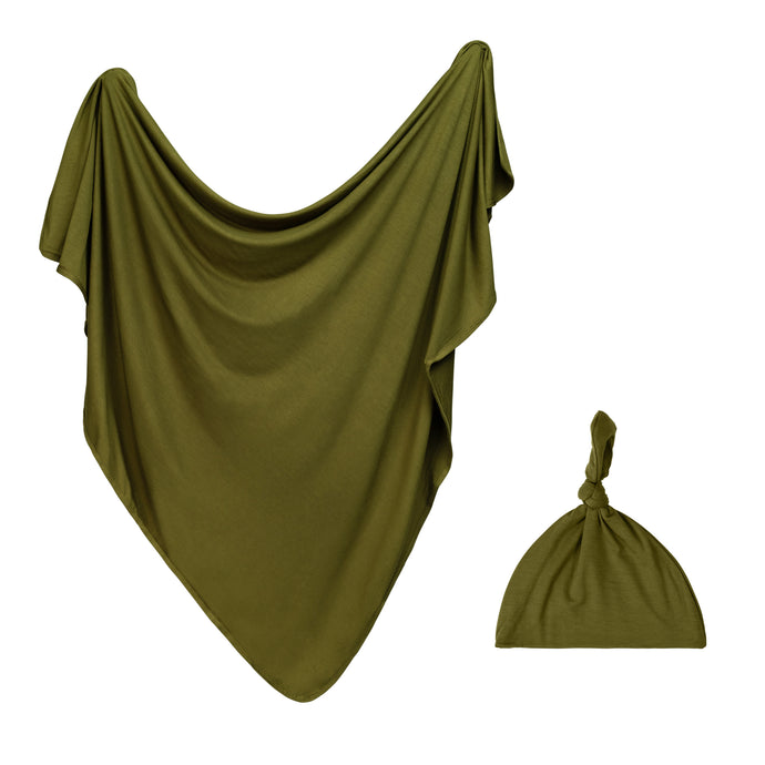 Newborn Swaddle Set - Olive-ELIVIA & CO.
