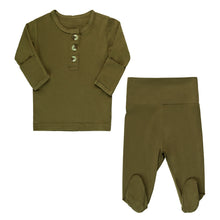 Load image into Gallery viewer, Top + Bottom - Olive-ELIVIA &amp; CO.
