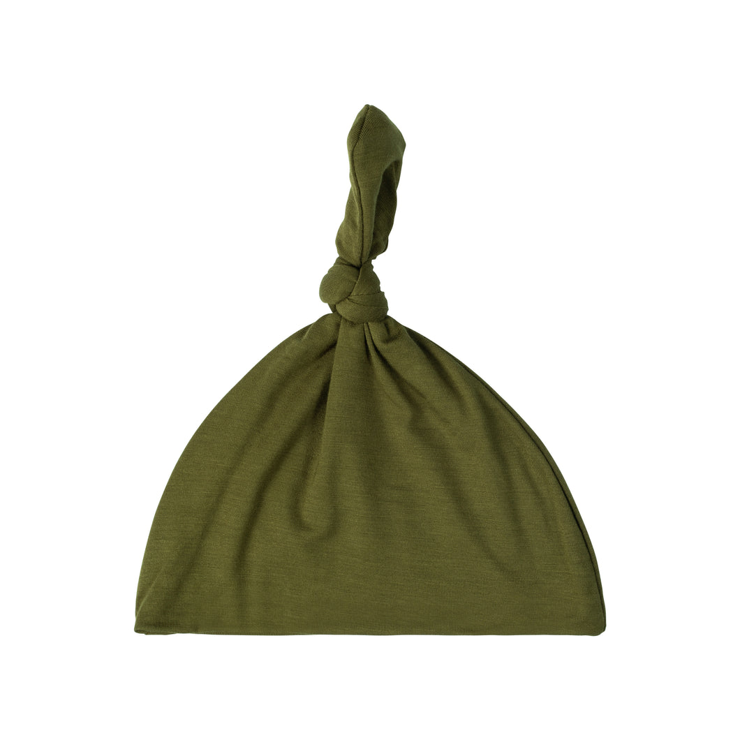 Knotted Hat - Olive-ELIVIA & CO.
