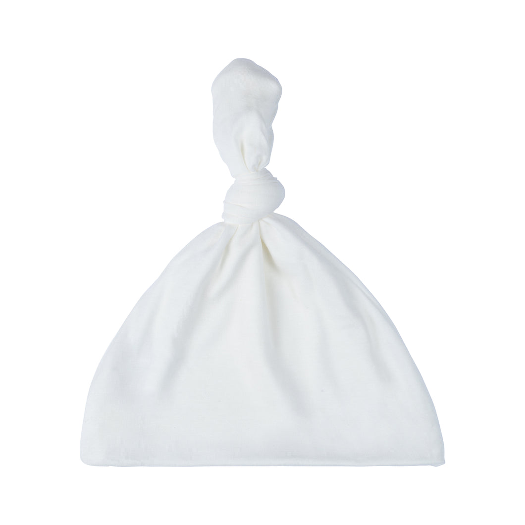 Knotted Hat - White-ELIVIA & CO.